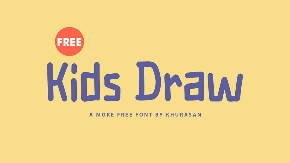 Kids Draw: A Playful Handwritten Font