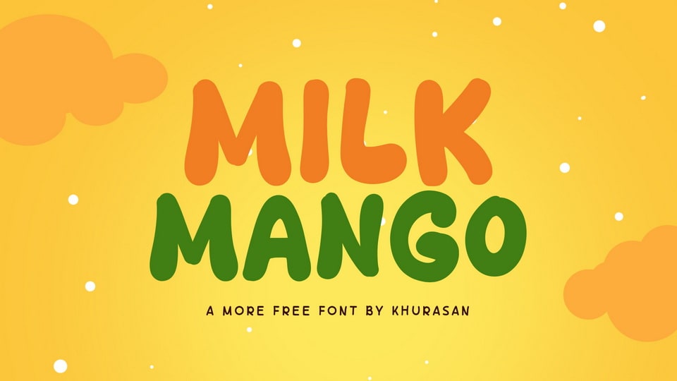 Milk Mango: A Playful and Cute Hand-drawn Font