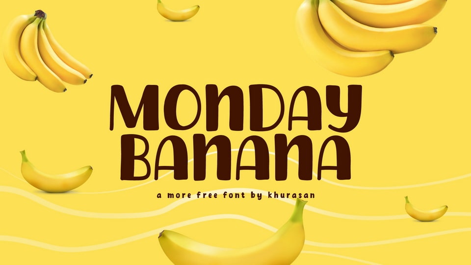 Monday Banana: A Playful and Cute Hand-Drawn Font