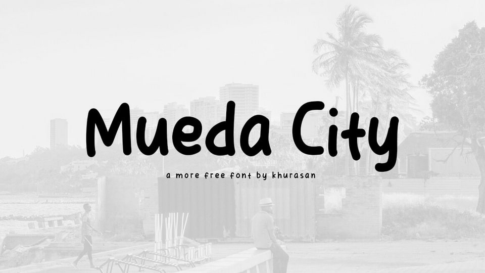 Mueda City Font: A Playful Fusion of Hand-drawn Simplicity and Comic Book Charm