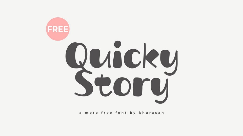 Quicky Story: A Playful and Adorable Hand-Drawn Font