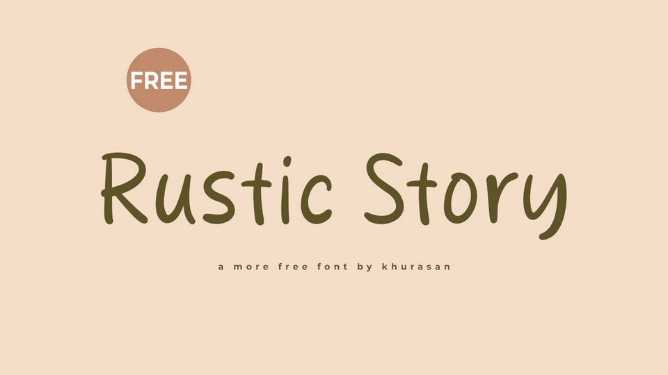 Rustic Story: A Handwritten Font with Rustic Charm