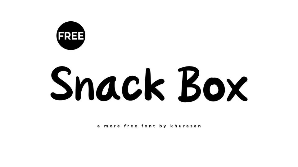 Snack Box: A Casual and Organic Hand-Drawn Font