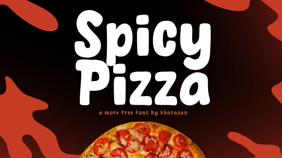 Spicy Pizza Font: Playful and Funny Hand-Drawn Charm
