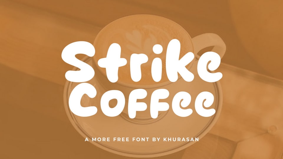 Strike Coffee: A Playful Handcrafted Cartoon Font