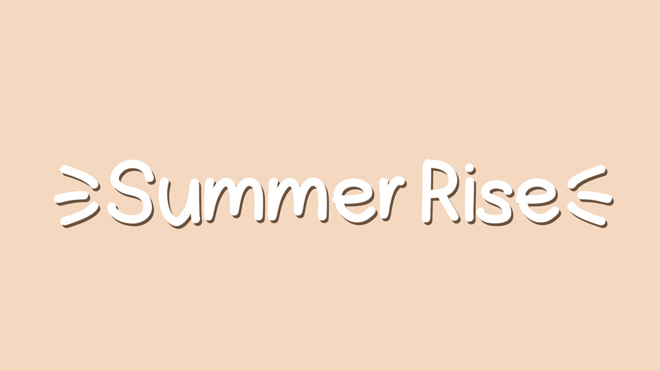Summer Rise Font: Comic Book Charm and Playful Simplicity