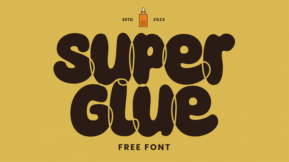 Super Glue: A Bold and Whimsical Cartoon Font