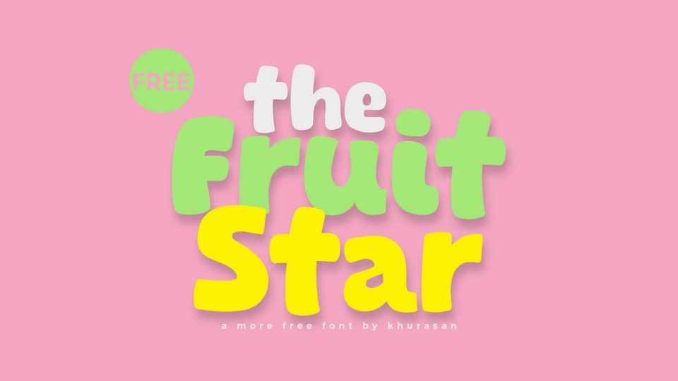 The Fruit Star Font: Injecting Cartoonish Delight into Your Designs
