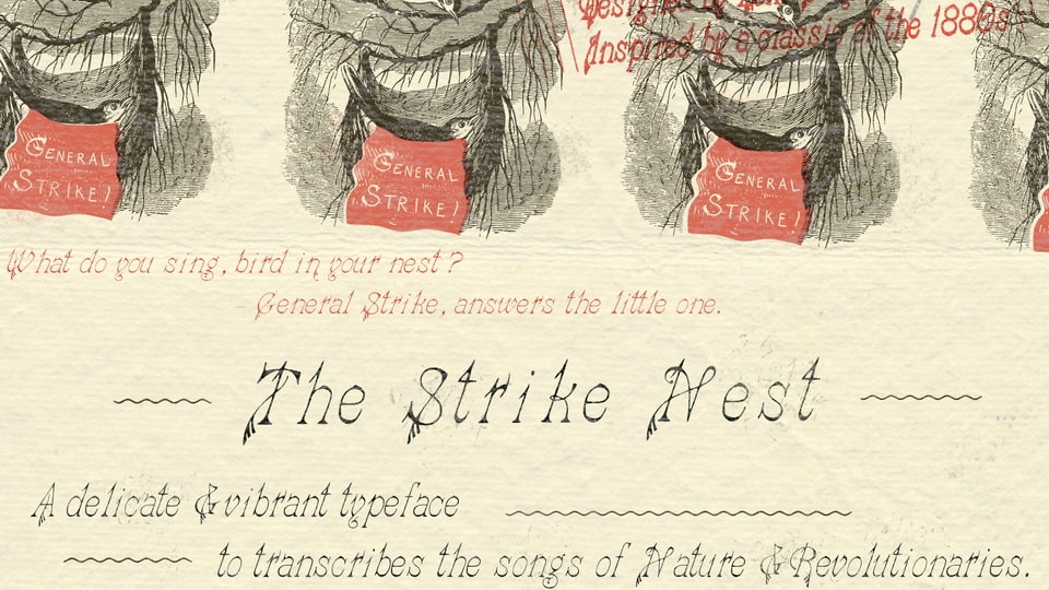 The Strike Nest: A Typeface for Nature and Revolutionaries
