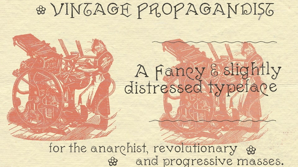 Vintage Propagandist Typeface: A Modern Interpretation