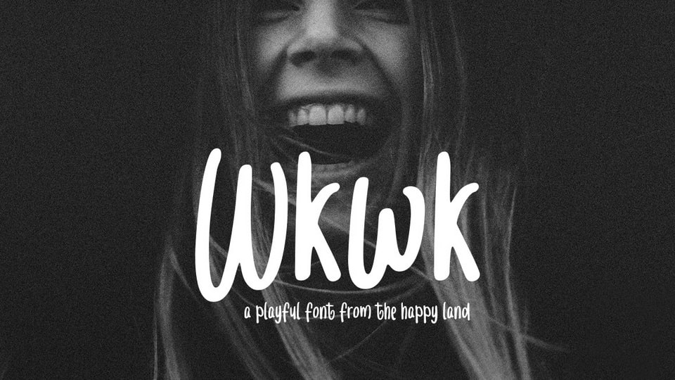 Wkwk: A Playful Handwritten Typeface for Creative Designs