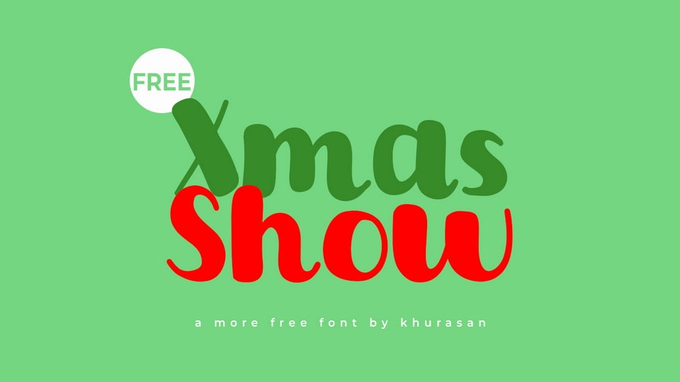 Xmas Show: A Delightfully Whimsical Christmas Font