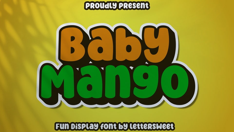 Baby Mango: A Playful and Energetic Display Font