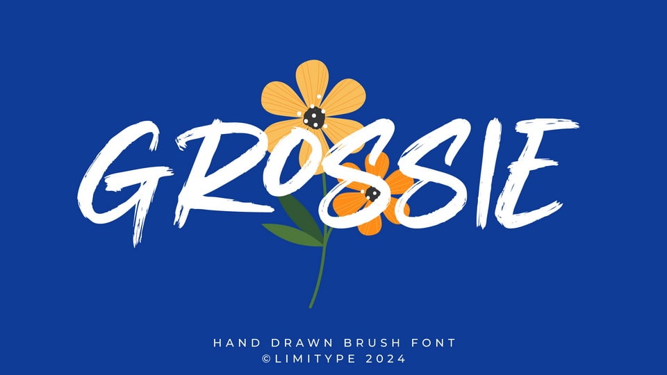Grossie: A Fun and Modern Brush Font