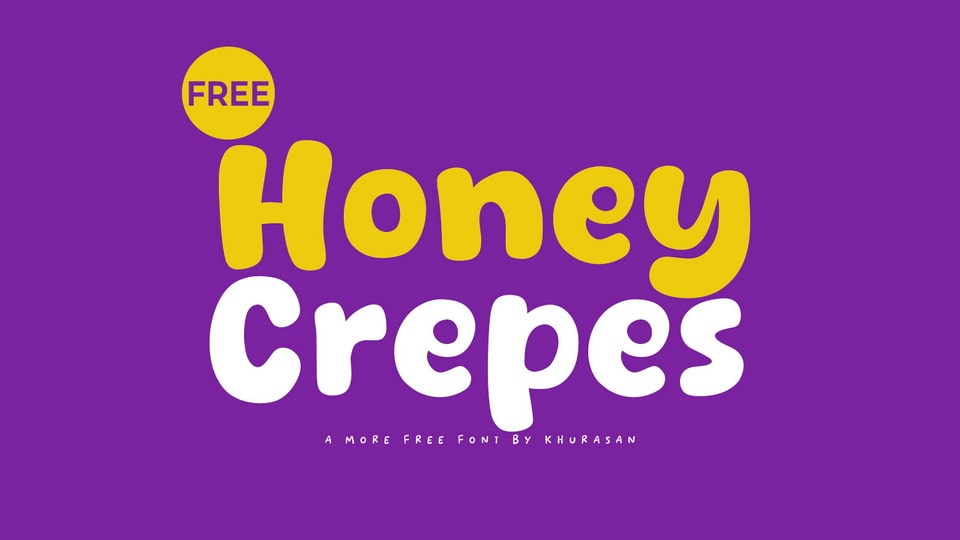 Honey Crepes: A Playful Hand-drawn Font