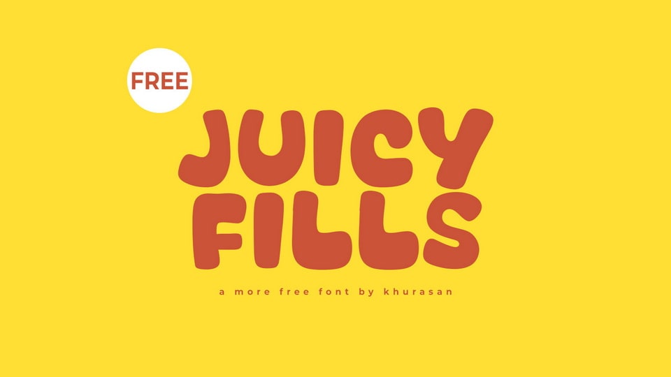 Juicy Fills: A Playful Cartoon Font for Whimsical Designs