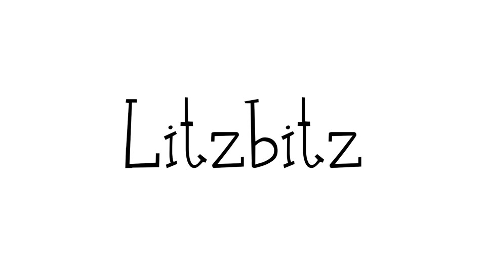 Litzbitz: A Playful Hand-Lettered Font
