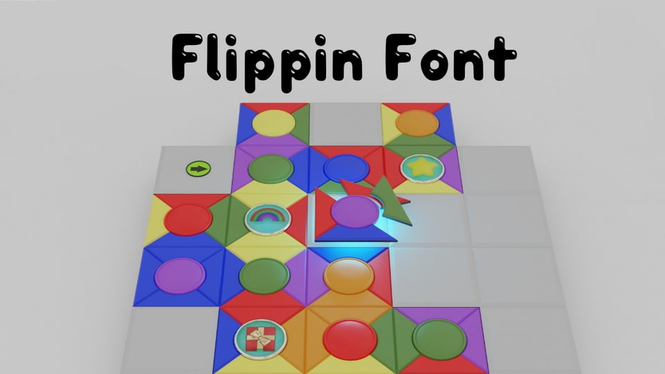 Flippin: A Playful and Easy-to-Read Font