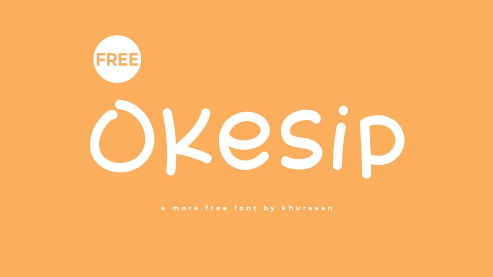 Okesip: A Playful and Cute Hand-Drawn Comic Font