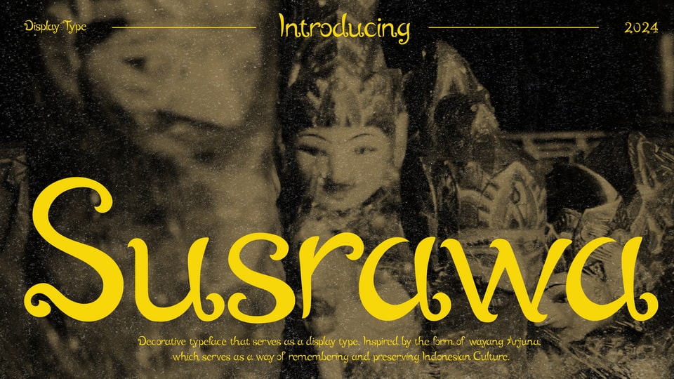 Susrawa: A Decorative Typeface Inspired by Indonesian Culture