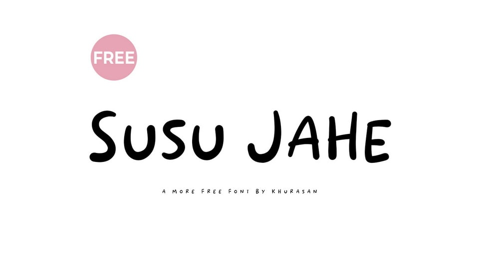 Susu Jahe: A Playful and Cute Handwritten Comic Font