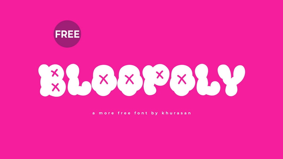 Bloopoly: A Playful and Bubbly Hand-Crafted Font