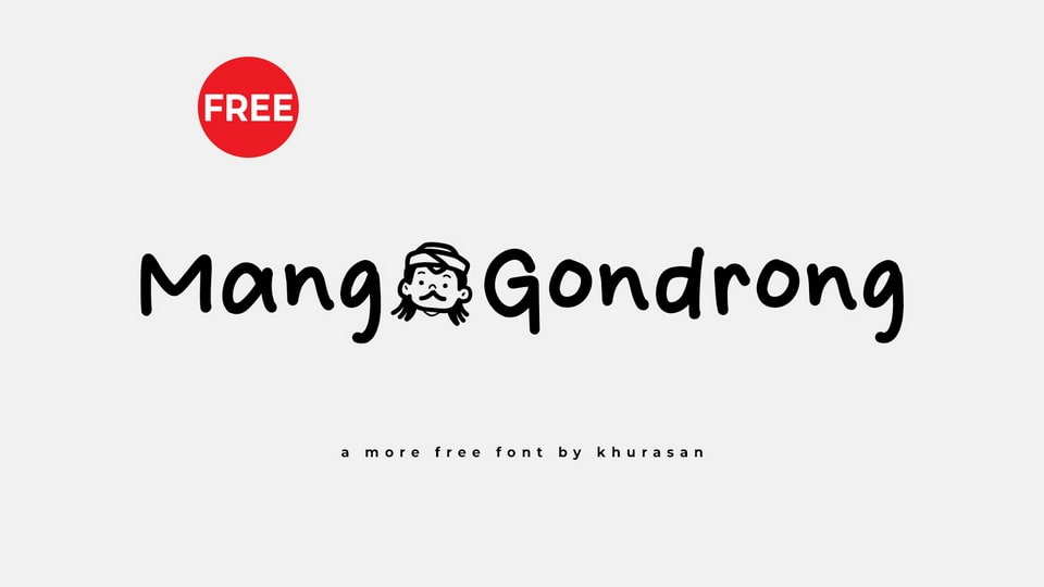 Mang Gondrong: A Playful Handwritten Comic Font