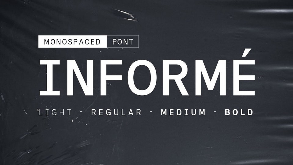 

Informe: A Modern Monoline Typeface