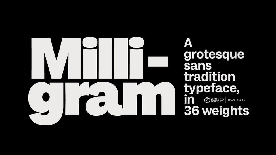 Milligram Typeface