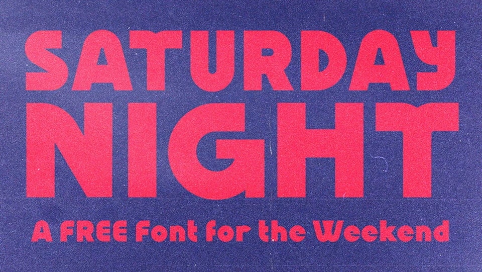 

Saturday Night - Display Font
