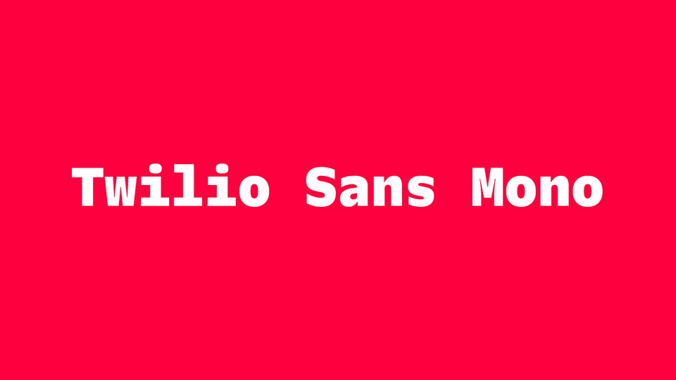 

Twilio Sans: A Super Family of Display, Text and Mono Fonts