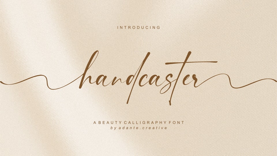 

Handcaster: An Elegant and Meticulously Crafted Script Font