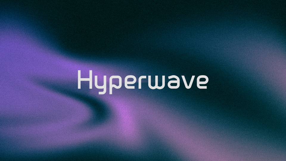 

Hyperwave: A Modern Sans Serif Display Font with a Distinctive, Tech-Inspired Style