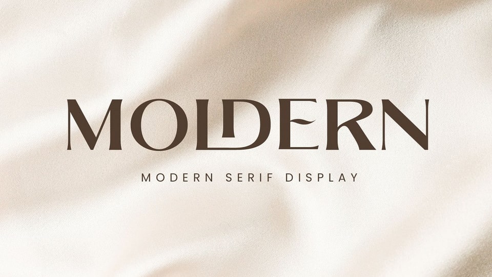 Moldern: A Modern-Style Serif Font with Stylish Ligature Explorations