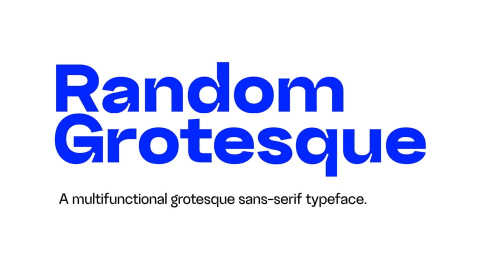 

Random Grotesque Typeface