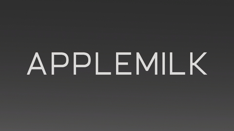  Applemilk: A Versatile and Minimalistic Sans Serif Typeface for Elegant and Sleek Designs