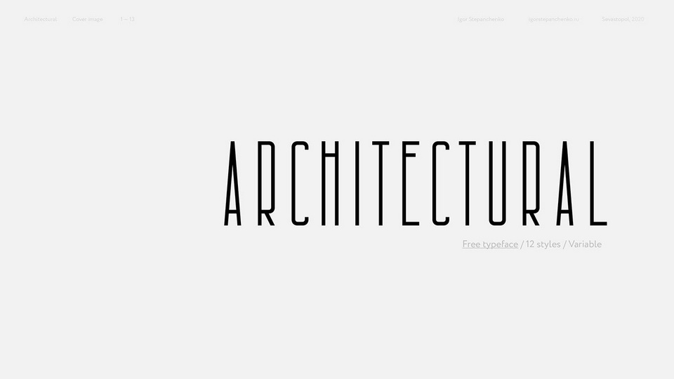 

Architectural: A Versatile Display Typeface for Any Design Project