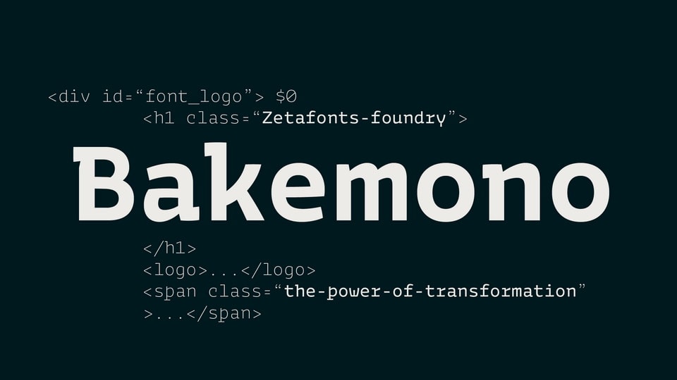 

Bakemono: A Unique and Versatile Typeface by Francesco Canovaro