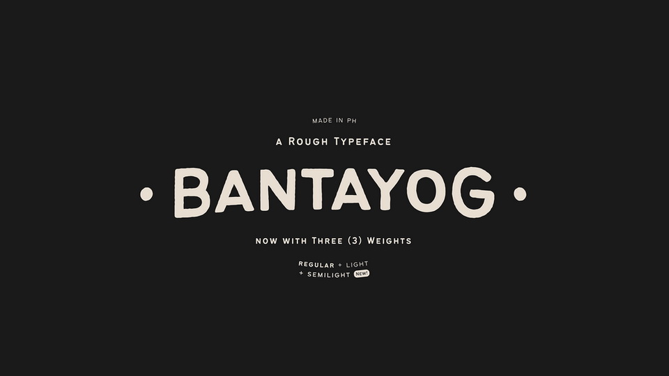

Bantayog: A Distinctive Typeface Inspired by Philippine Historical Markers
