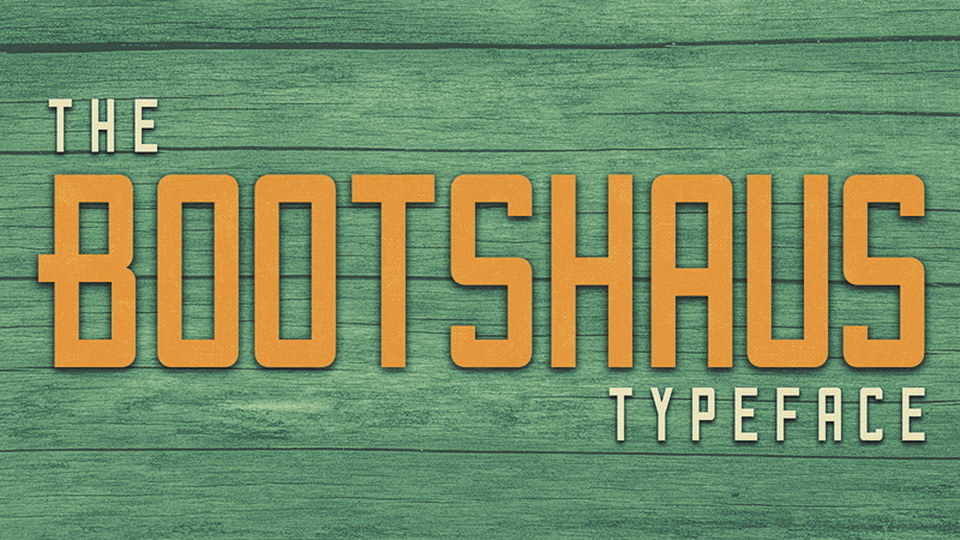 

Bootshaus: Striking Geometric All-Caps Sans Serif Font