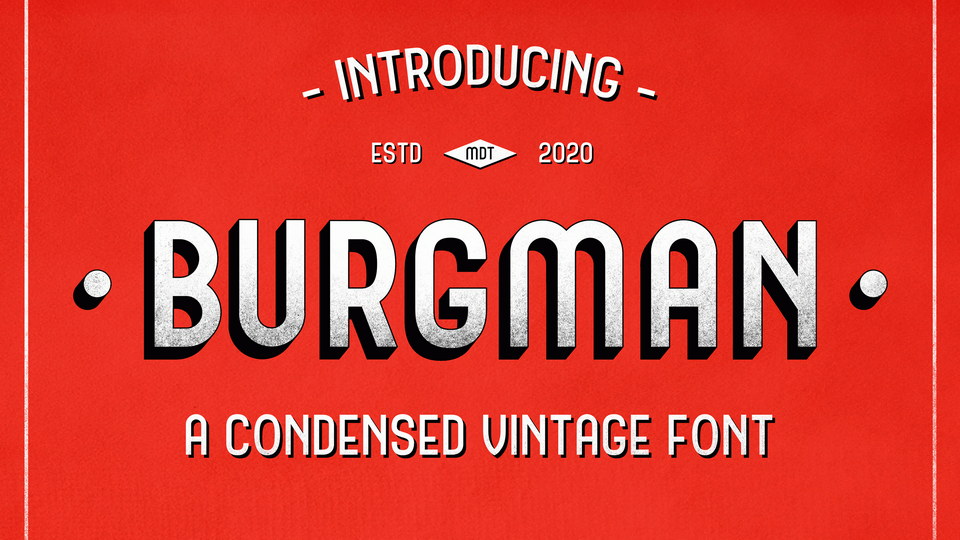 

Burgman Sans: A Stunning Vintage Font Perfect for Creative Designs