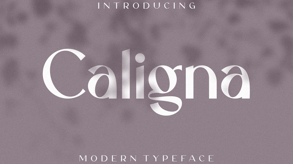 Caligna: The Modern and Exclusive Font for Fashion, Food, Hotel, and Restaurant Businesses