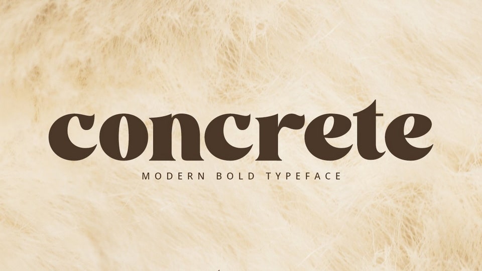 

Concrete: A Modern Retro Bold Serif Font