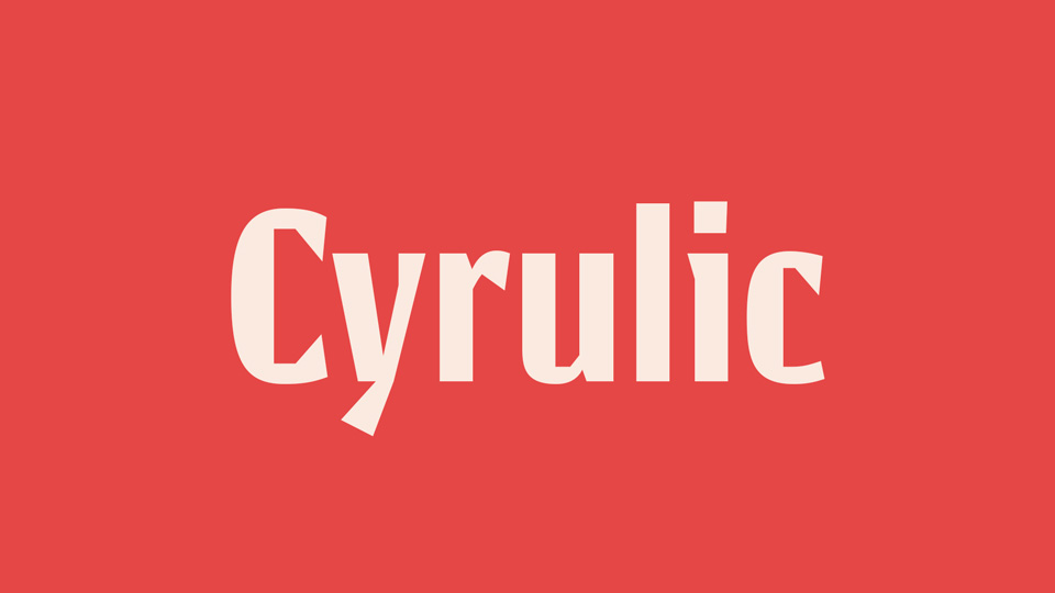 

Cyrulik: A Unique Font Drawing Inspiration from Two Distinct Sources