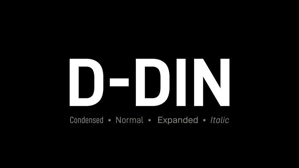 

The D-DIN Font Family: A Modern Take on a Timeless Classic