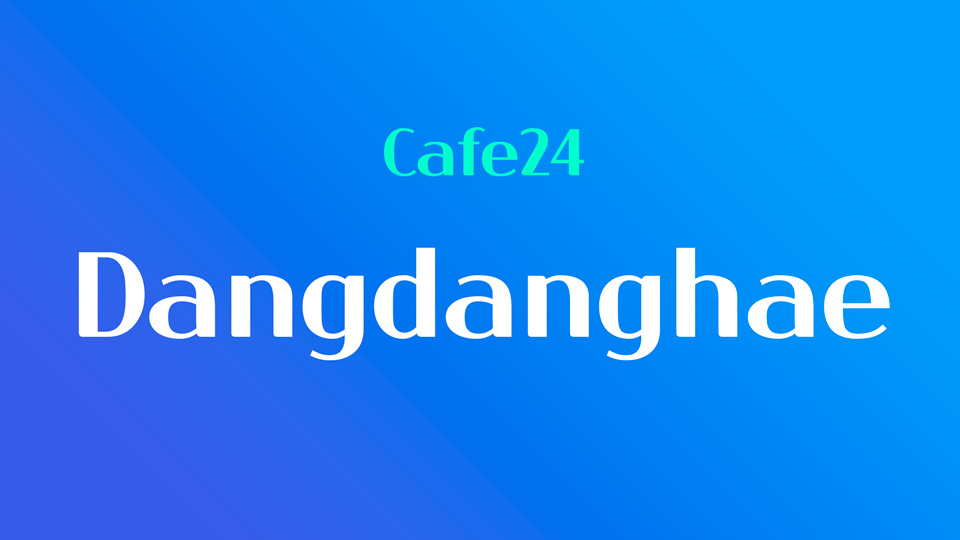

Dangdanghae: A Modern High Contrast Display Sans Serif Font