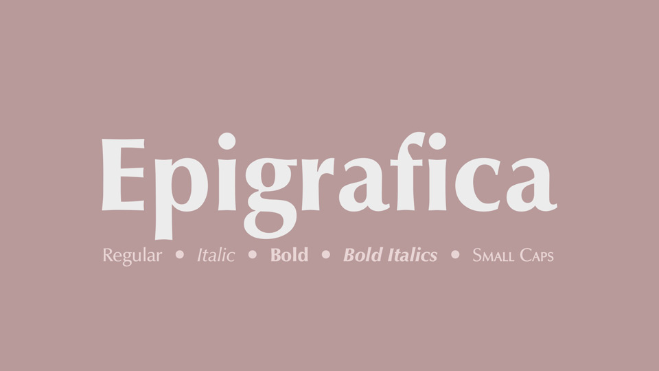 

Epigrafica: A Beautiful Sans Serif Typeface Designed by Hermann Zapf