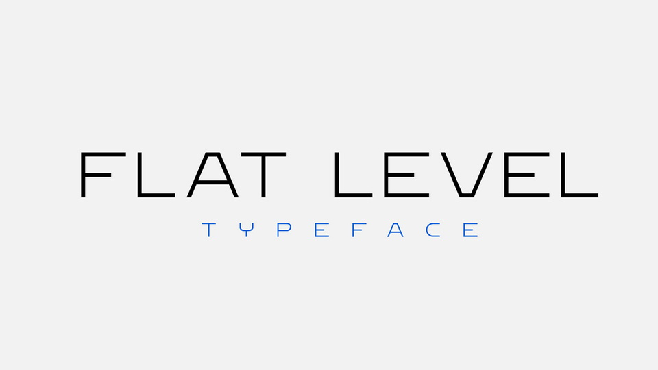  Flat Level: A Sleek Display Font with Two Distinct Weights to Choose From