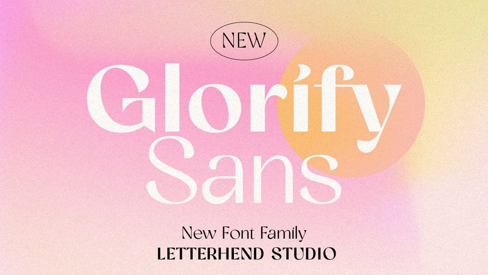 Sophisticated Glorify Sans Typeface for Formal Applications