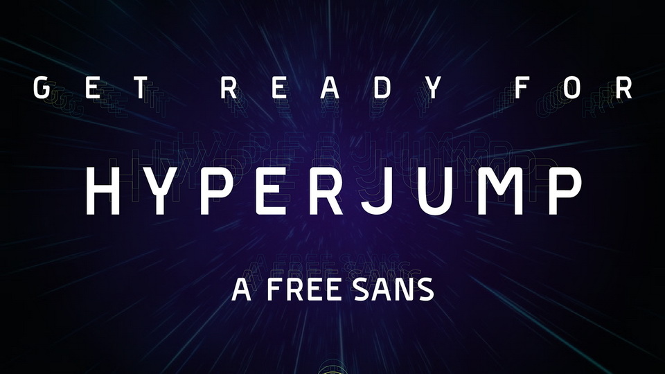

Hyperjump: A Modern and Futuristic Sans Serif Font Family